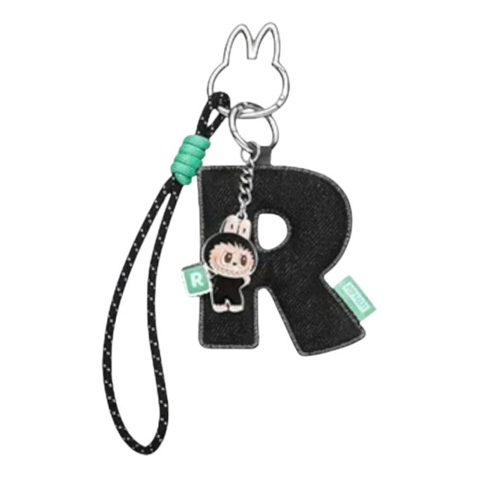 Pin Labubu para colgante de letra de amor «R»