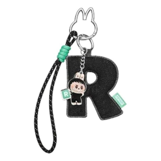 Pin Labubu para colgante de letra de amor «R»