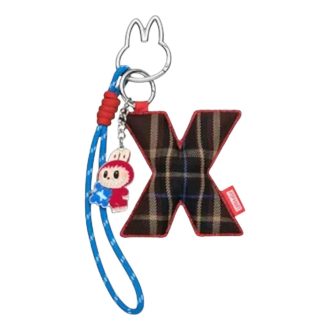 Pin Labubu para colgante de letra de amor «X»