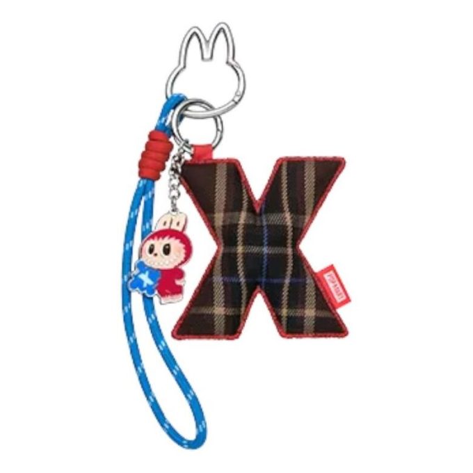 Pin Labubu para colgante de letra de amor «X»
