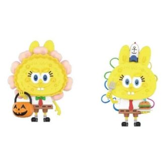 Pop Mart x Bob Esponja Los Monstruos Labubu «Jack O Lantern y Ace Chef»