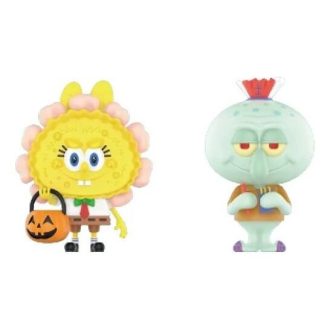 Pop Mart x Bob Esponja Los Monstruos Labubu «Jack O Lantern y Calamardo x Spookys»