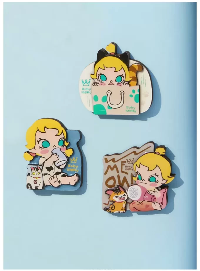 Serie Baby Molly y Baby Tabby – Caja sorpresa con imán para refrigerador