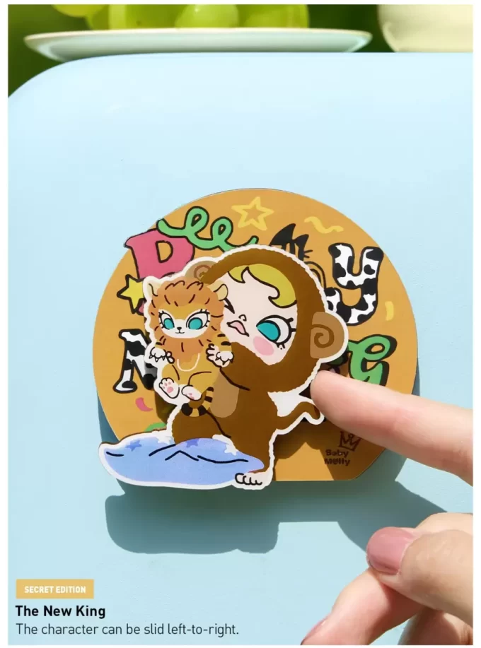 Serie Baby Molly y Baby Tabby – Caja sorpresa con imán para refrigerador