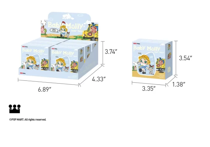 Serie Baby Molly y Baby Tabby – Caja sorpresa con imán para refrigerador