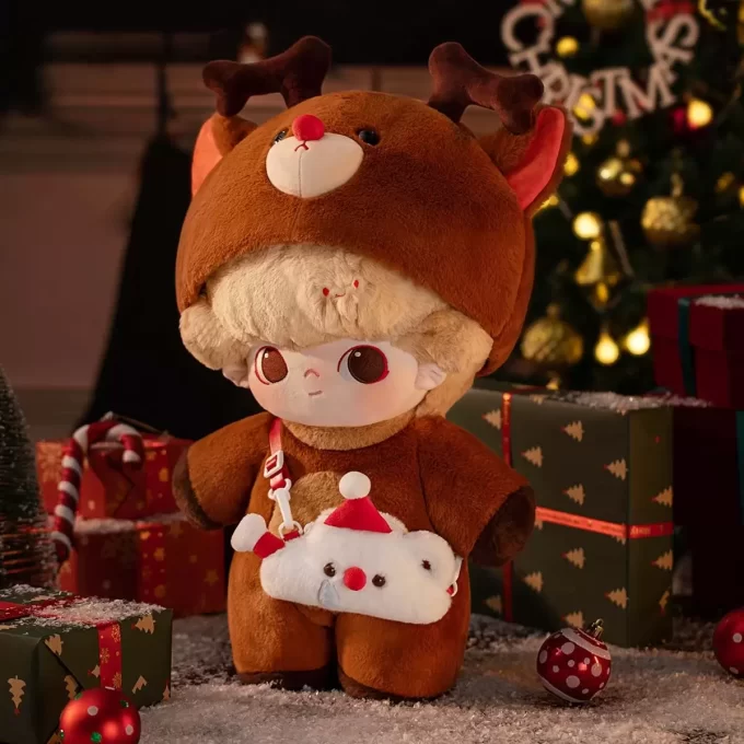 Serie DIMOO «Letras del muñeco de nieve» –  Muñeca de algodón de 15,7 pulgadas