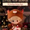 Serie DIMOO «Letras del muñeco de nieve» –  Muñeca de algodón de 15,7 pulgadas