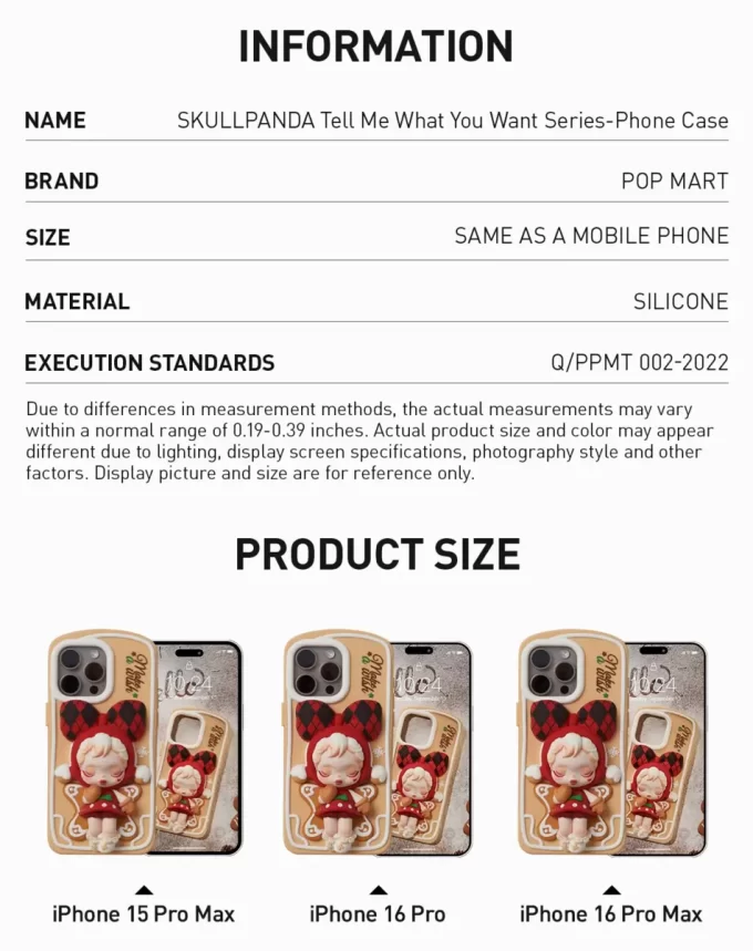 SKULLPANDA Dime lo que quieres Serie – Funda para teléfono SKULLPANDA Dime lo que quieres Serie – Funda para teléfono