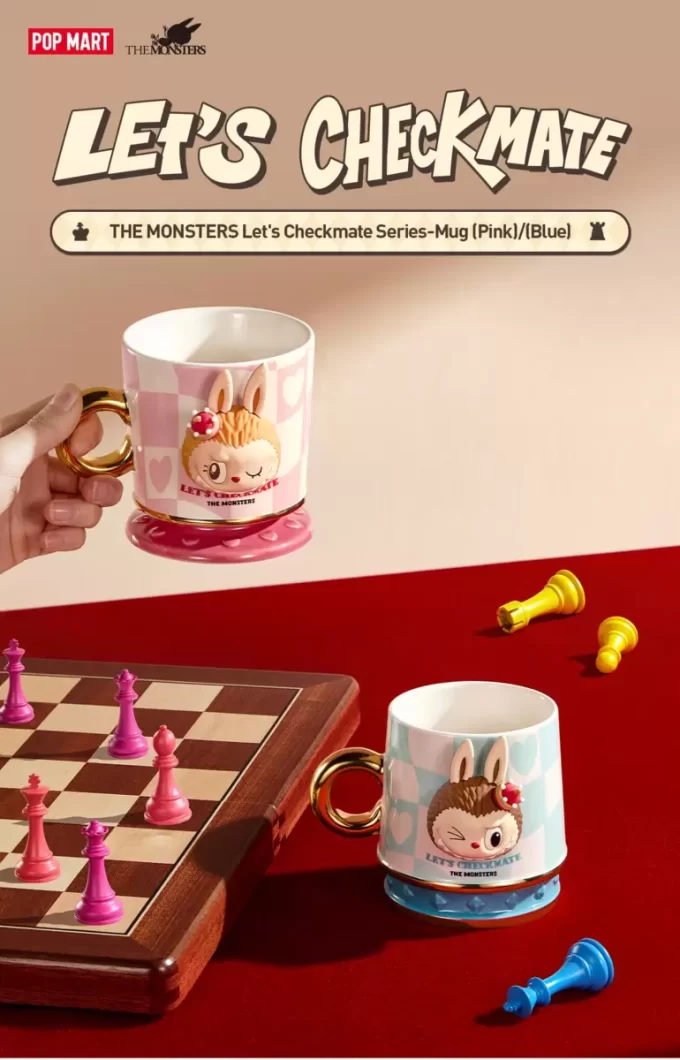 Taza de la serie Let’s Checkmate de LOS MONSTRUOS Taza de la serie Let’s Checkmate de LOS MONSTRUOS