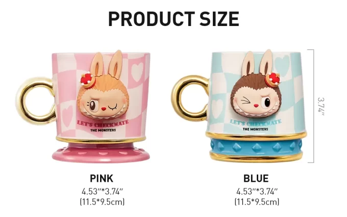 Taza de la serie Let’s Checkmate de LOS MONSTRUOS Taza de la serie Let’s Checkmate de LOS MONSTRUOS