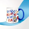 Taza de la serie «Vacaciones en EE. UU.» de Dimoo