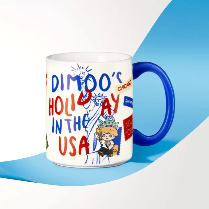Taza de la serie «Vacaciones en EE. UU.» de Dimoo