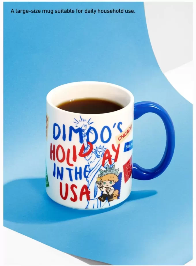 Taza de la serie «Vacaciones en EE. UU.» de Dimoo