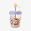 Vaso con pajita agitadora de doble capa para fiesta de pijamas POP BEAN Vaso con pajita agitadora de doble capa para fiesta de pijamas POP BEAN